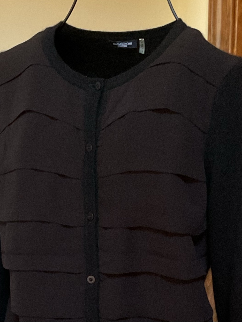 Magaschoni Black cashmere Cardigan, small - Picture 2 of 6